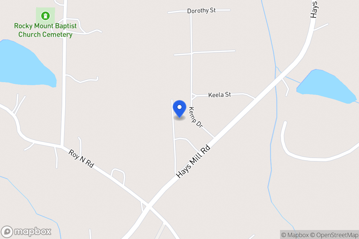 Map of 1945 Hays Mill Rd