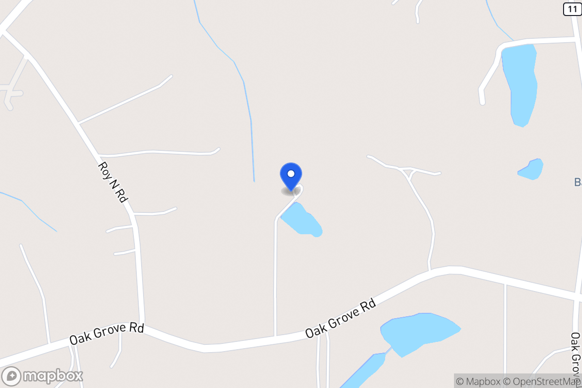 Map of 543 Oak Grove Rd