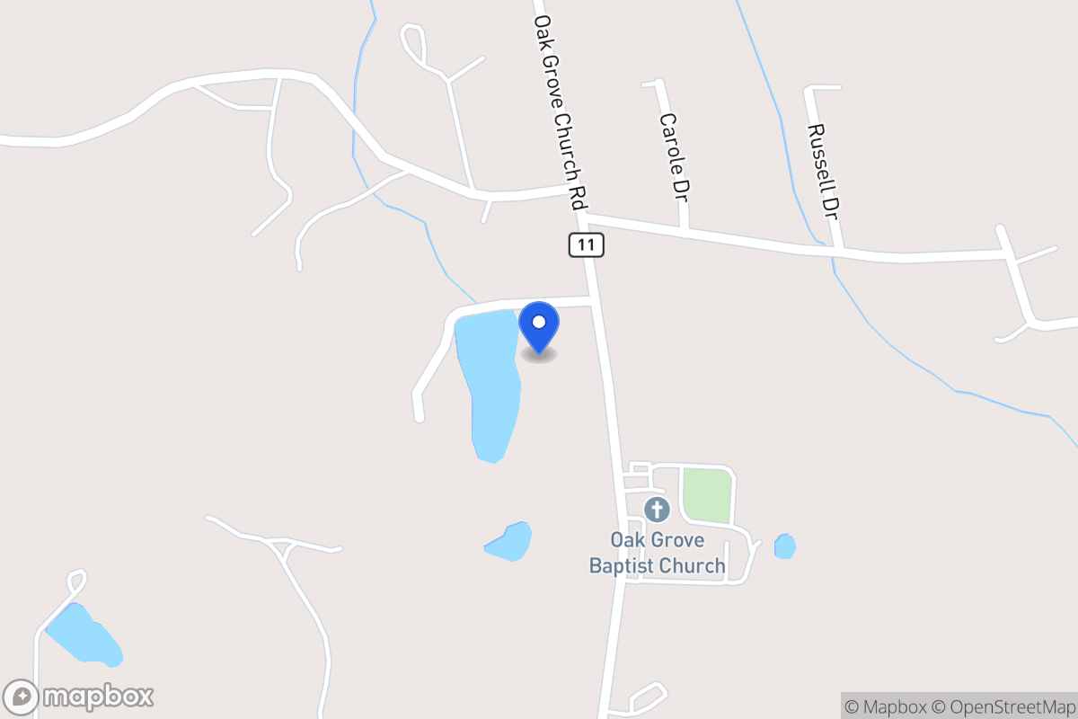 Map of 2858 Oak Grove Church Rd