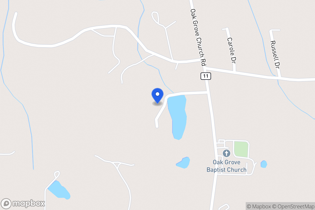 Map of 2862 Oak Grove Church Rd