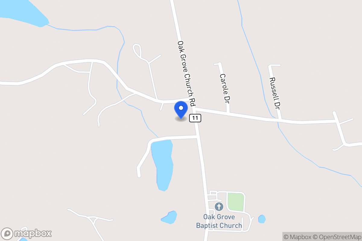 Map of 2894 Oak Grove Church Rd