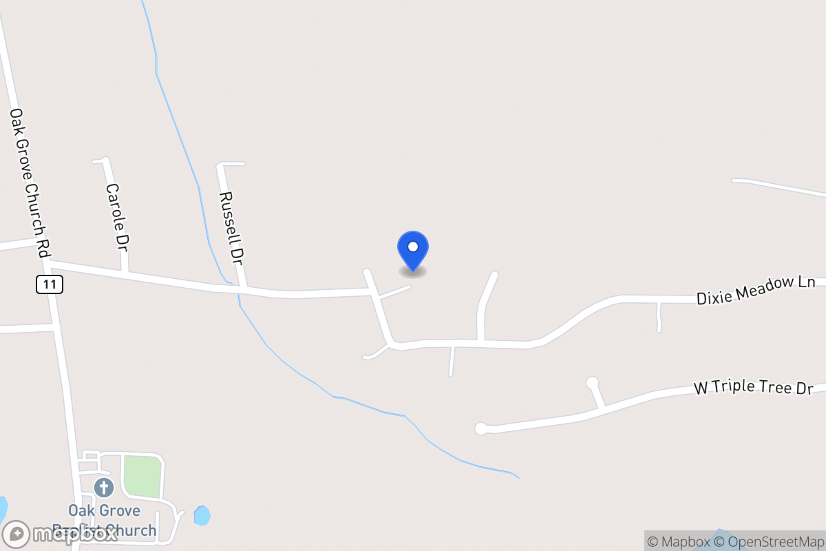 Map of 255 Dixie Meadows Ln