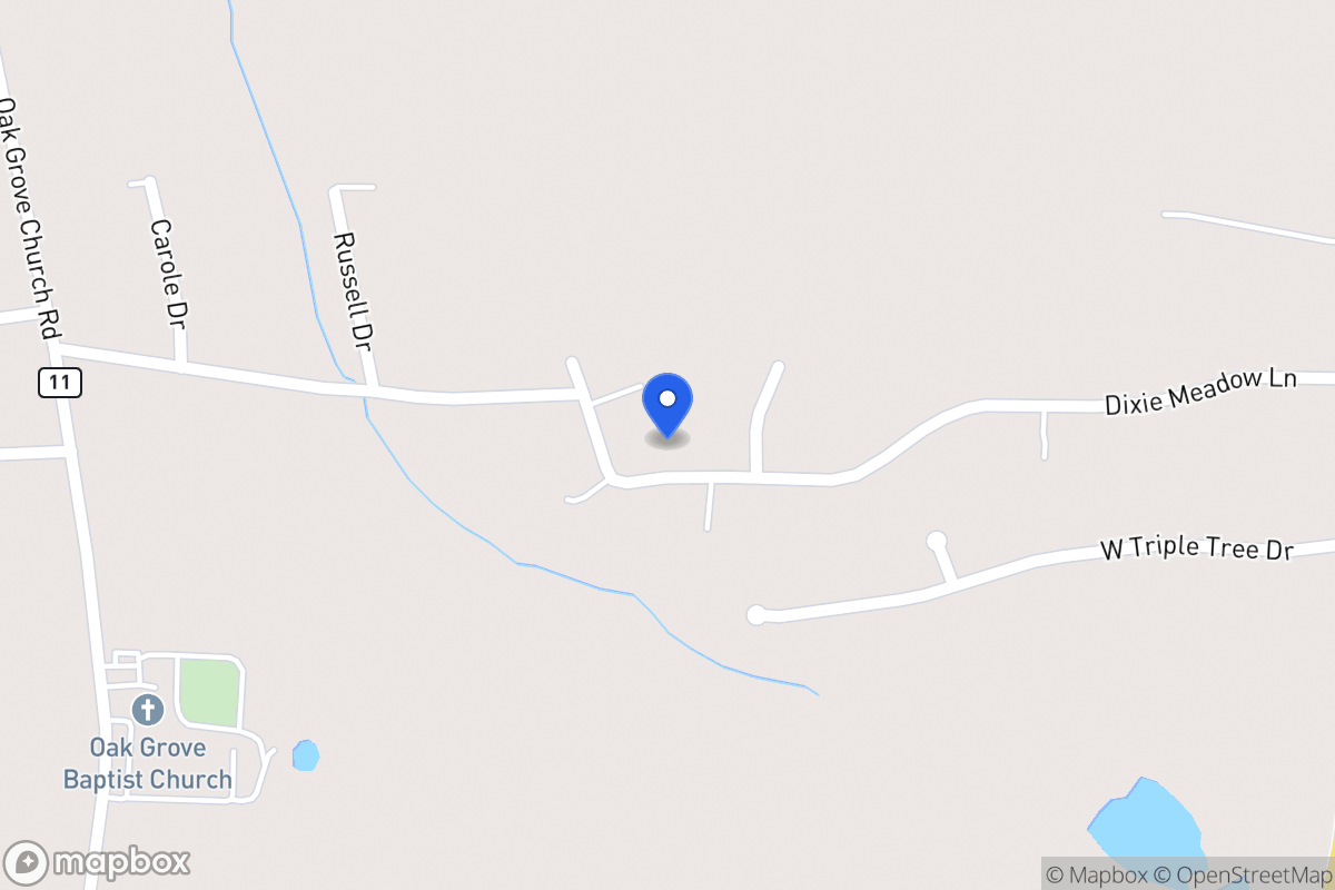 Map of 215 Dixie Meadows Ln