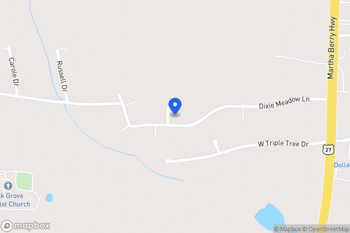 Map of 175 Dixie Meadows Ln
