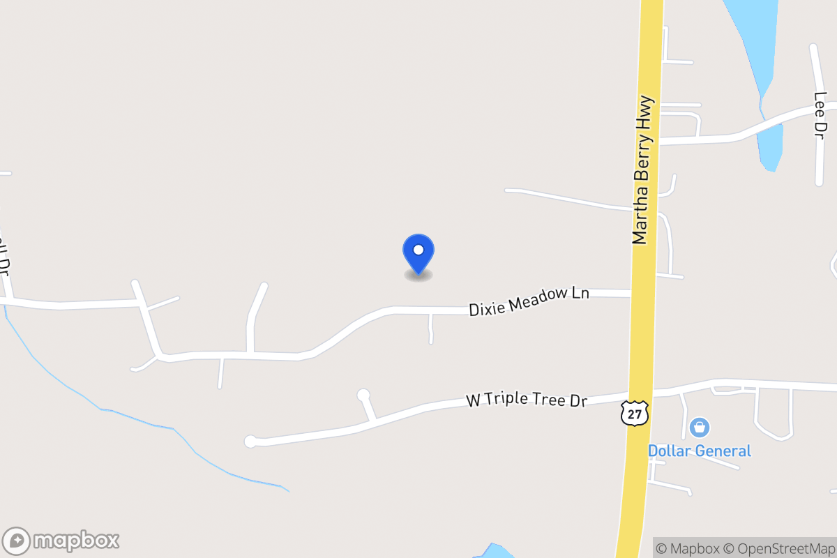 Map of 105 Dixie Meadows Ln
