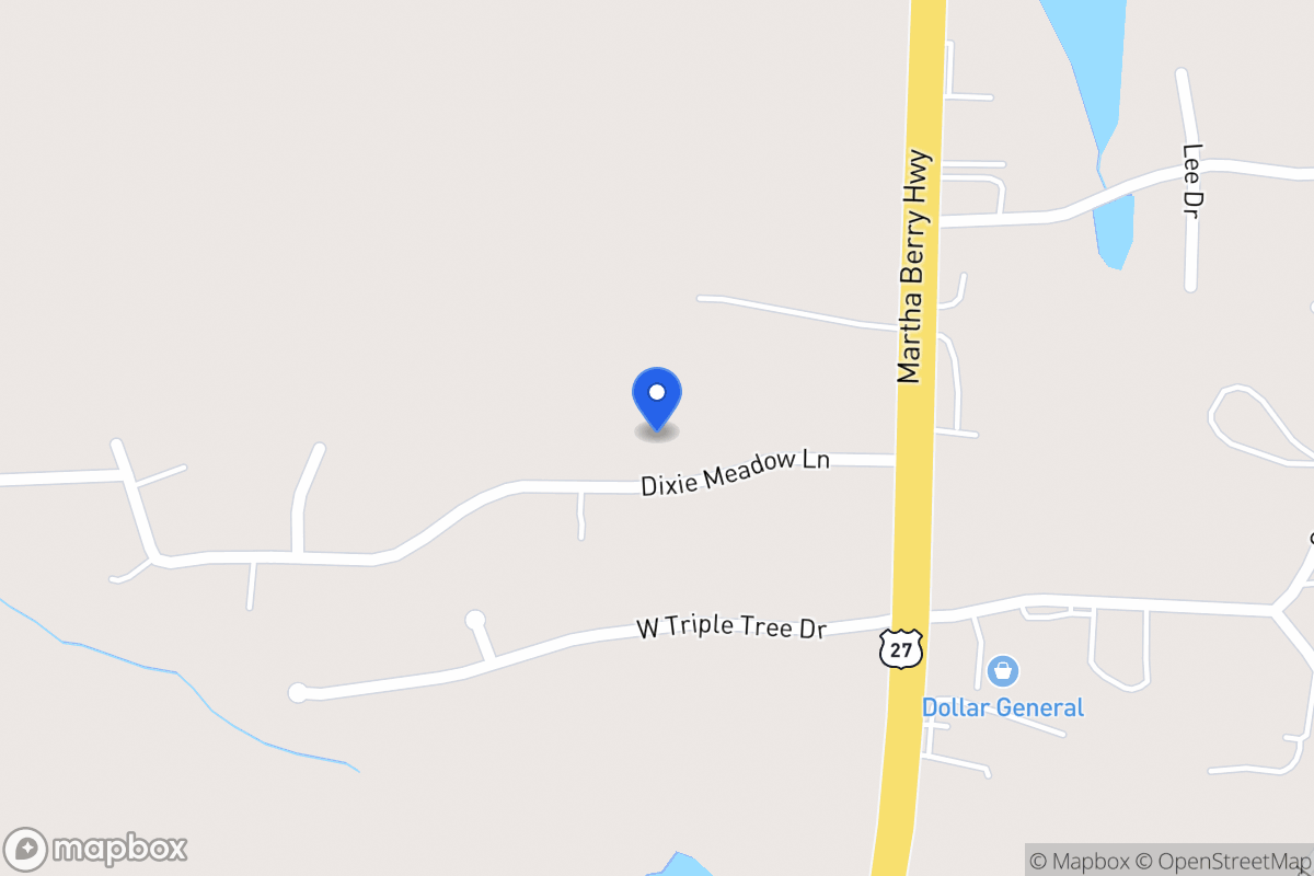 Map of 75 Dixie Meadows Ln