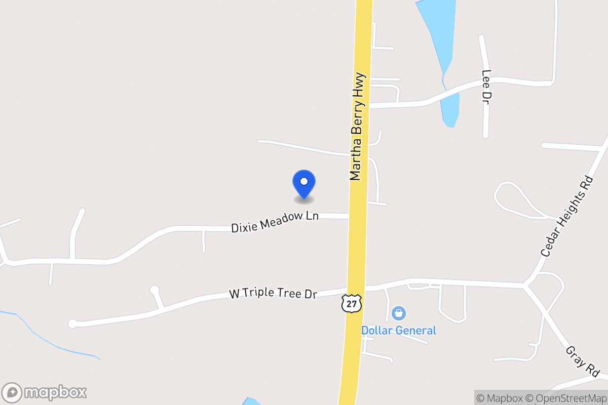 Map of 35 Dixie Meadows Ln