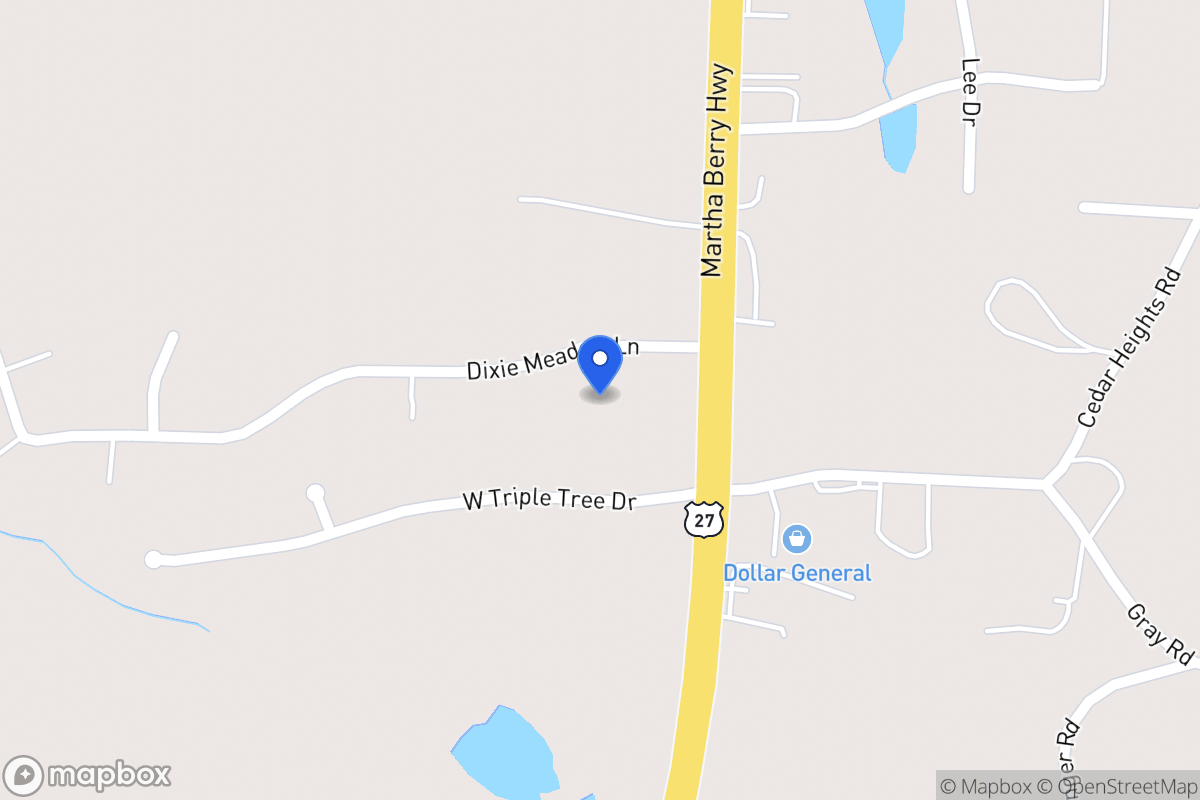 Map of 30 Dixie Meadows Ln