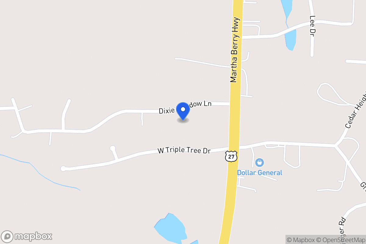 Map of 56 Dixie Meadows Ln
