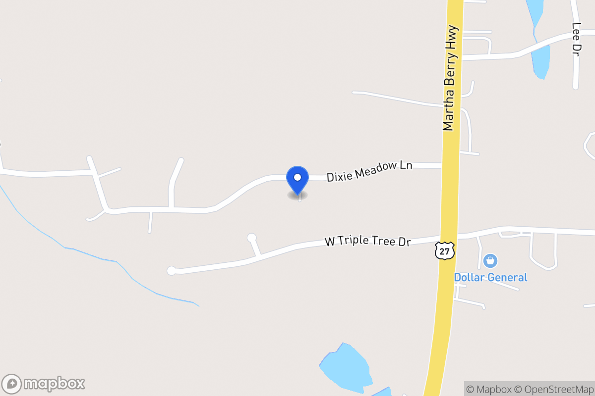 Map of 110 Dixie Meadows Ln