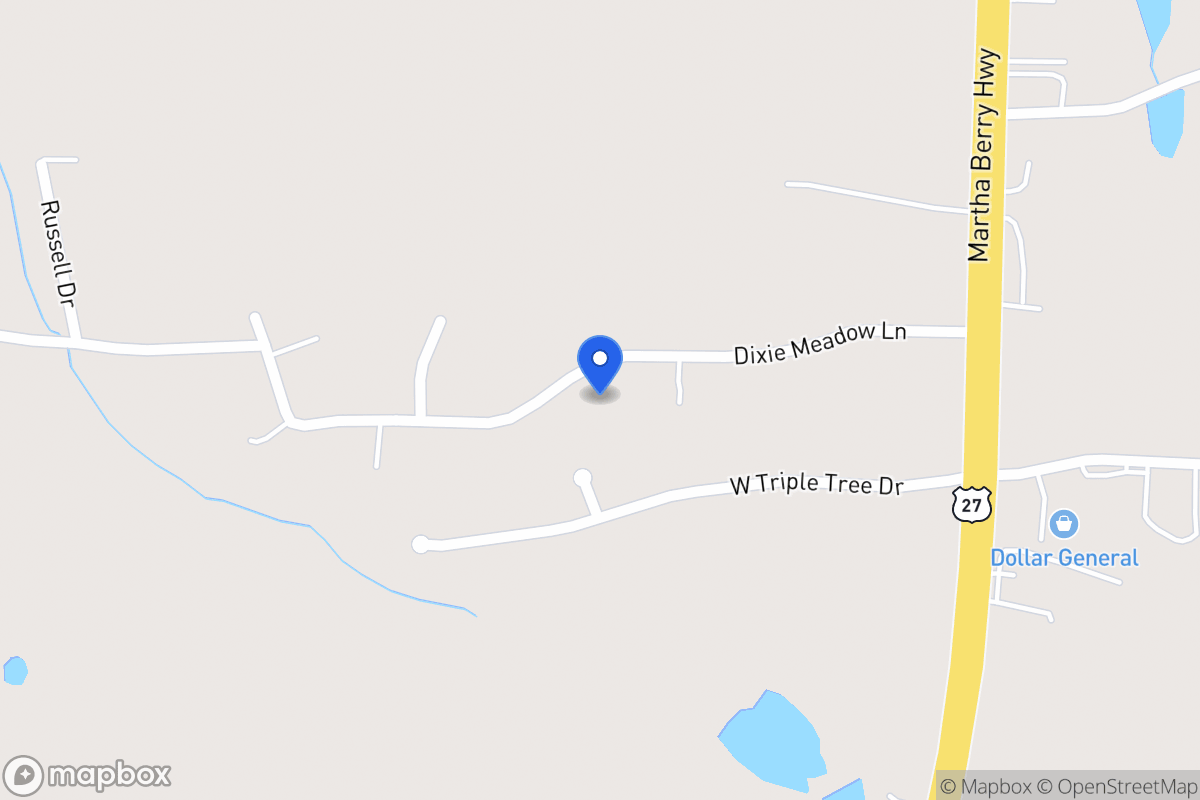 Map of 130 Dixie Meadows Ln