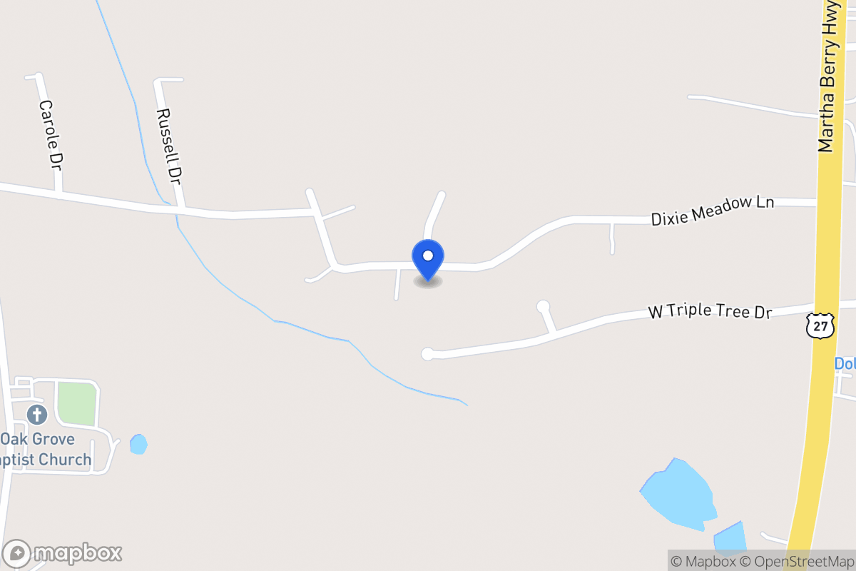 Map of 170 Dixie Meadows Ln