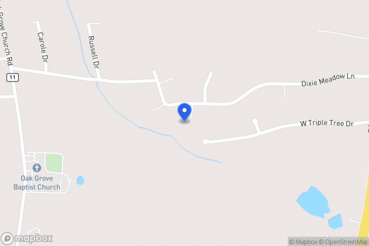 Map of 200 Dixie Meadows Ln
