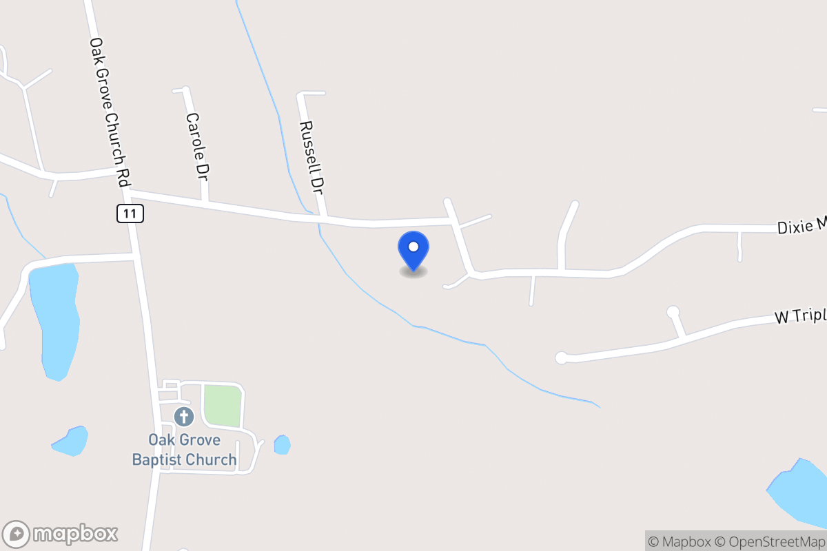 Map of 230 Dixie Meadows Ln