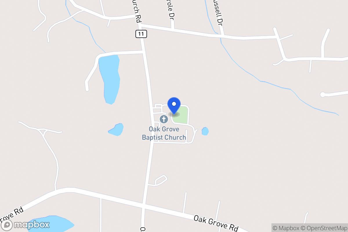 Map of 2835 Oak Grove Church Rd