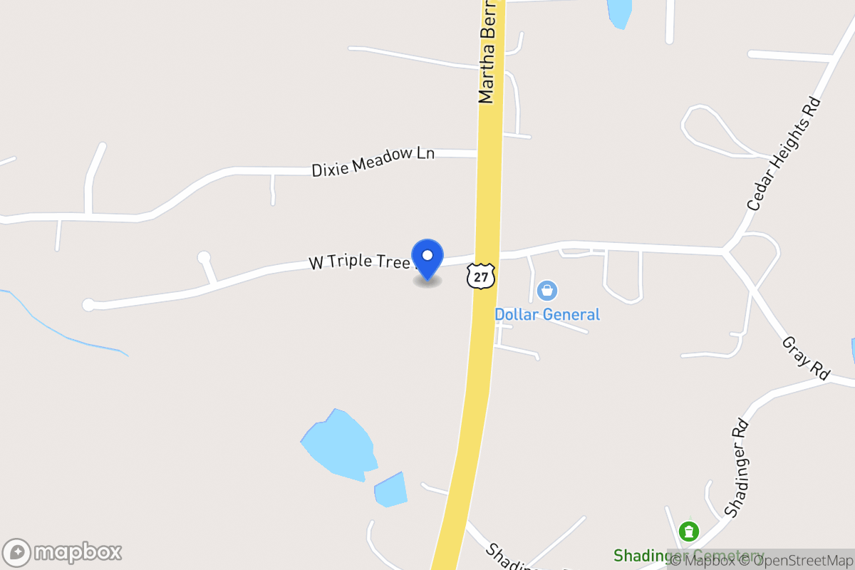 Map of 25 W Triple Tree Dr