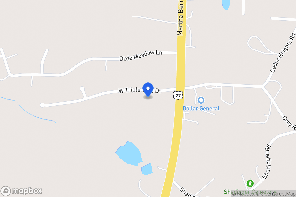 Map of 35 W Triple Tree Dr