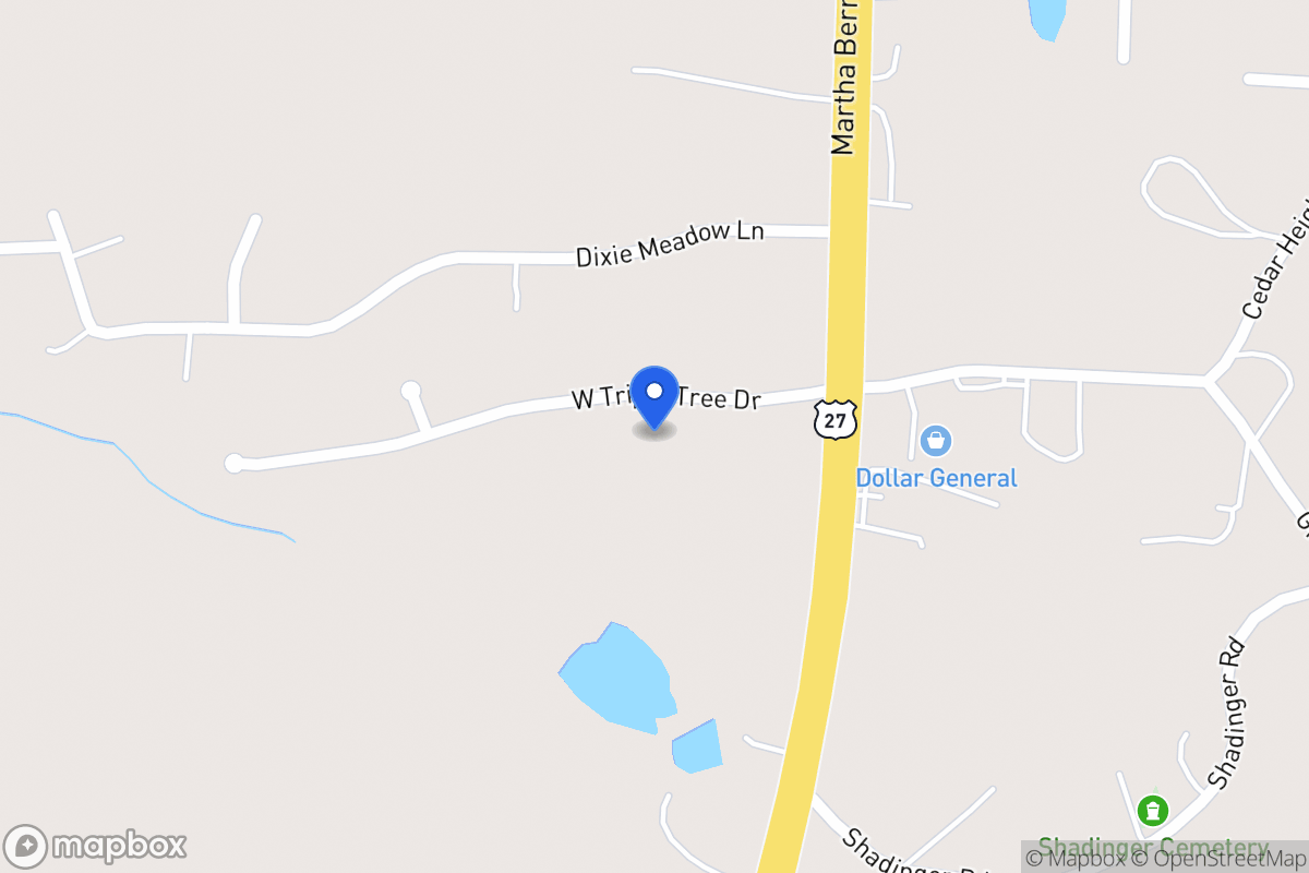 Map of 55 W Triple Tree Dr