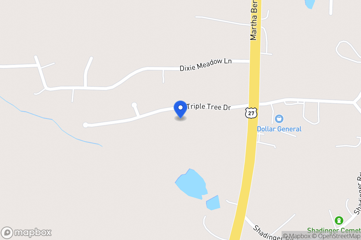 Map of 75 W Triple Tree Dr