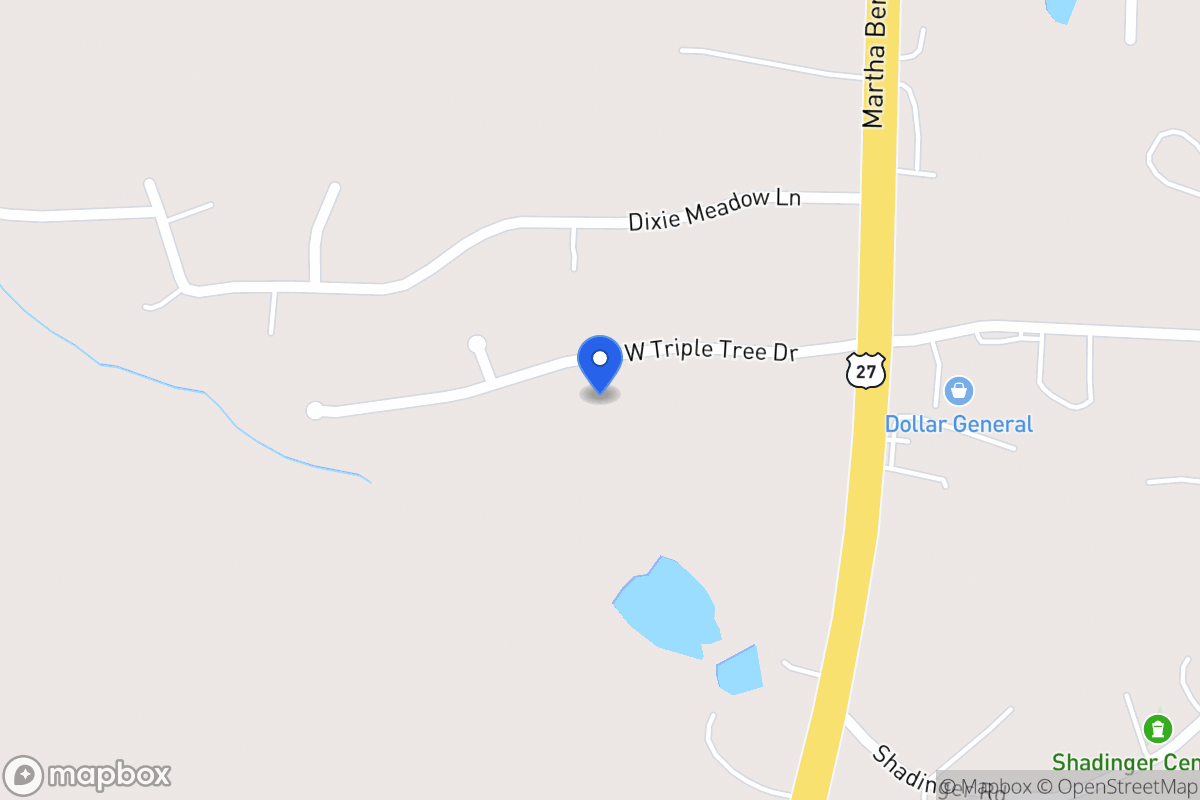 Map of 85 W Triple Tree Dr