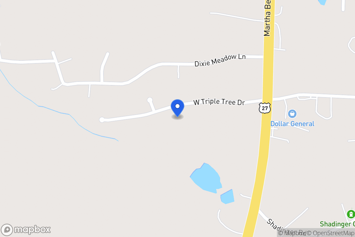 Map of 95 W Triple Tree Dr