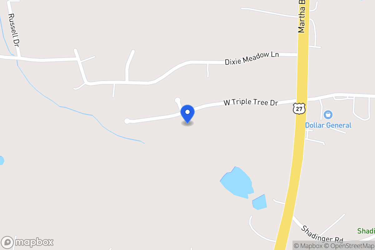 Map of 125 W Triple Tree Dr