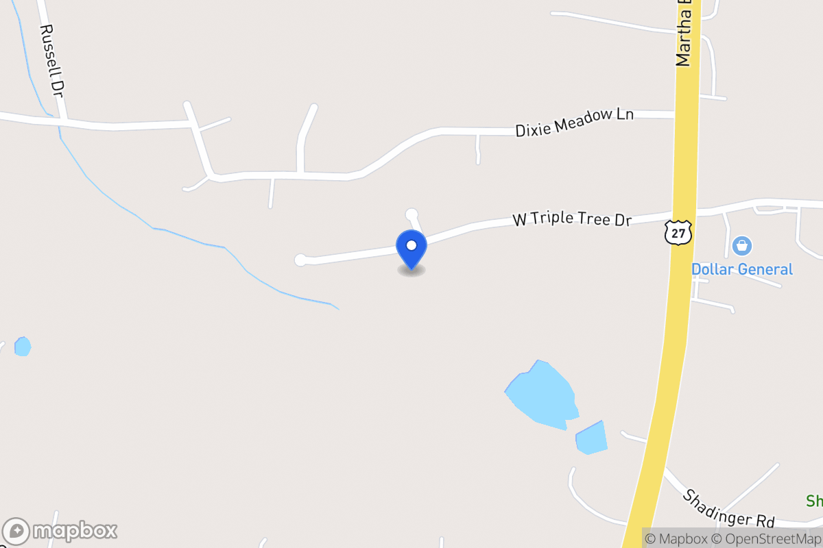 Map of 131 W Triple Tree Dr