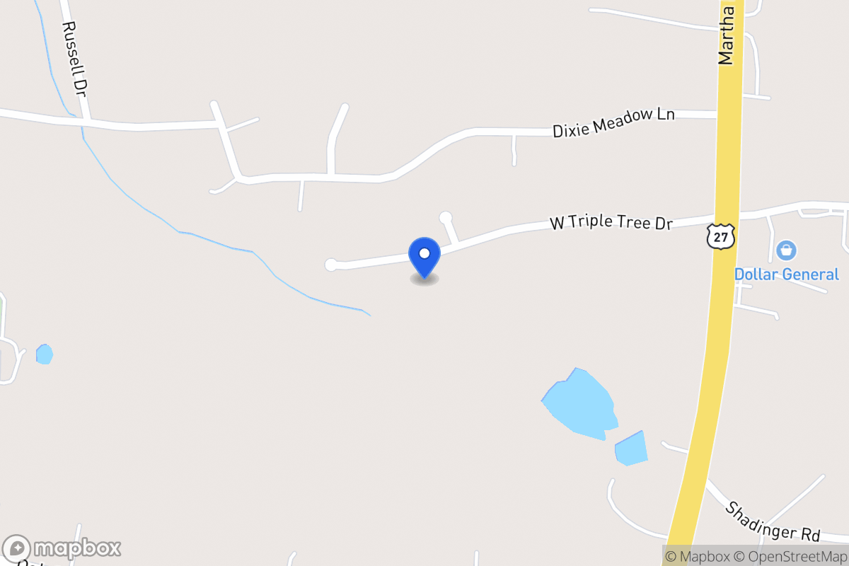 Map of 135 W Triple Tree Dr