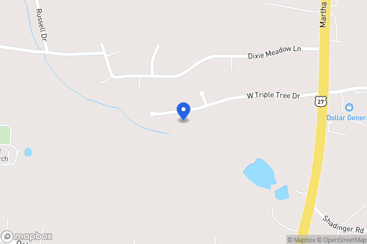 Map of 155 W Triple Tree Dr