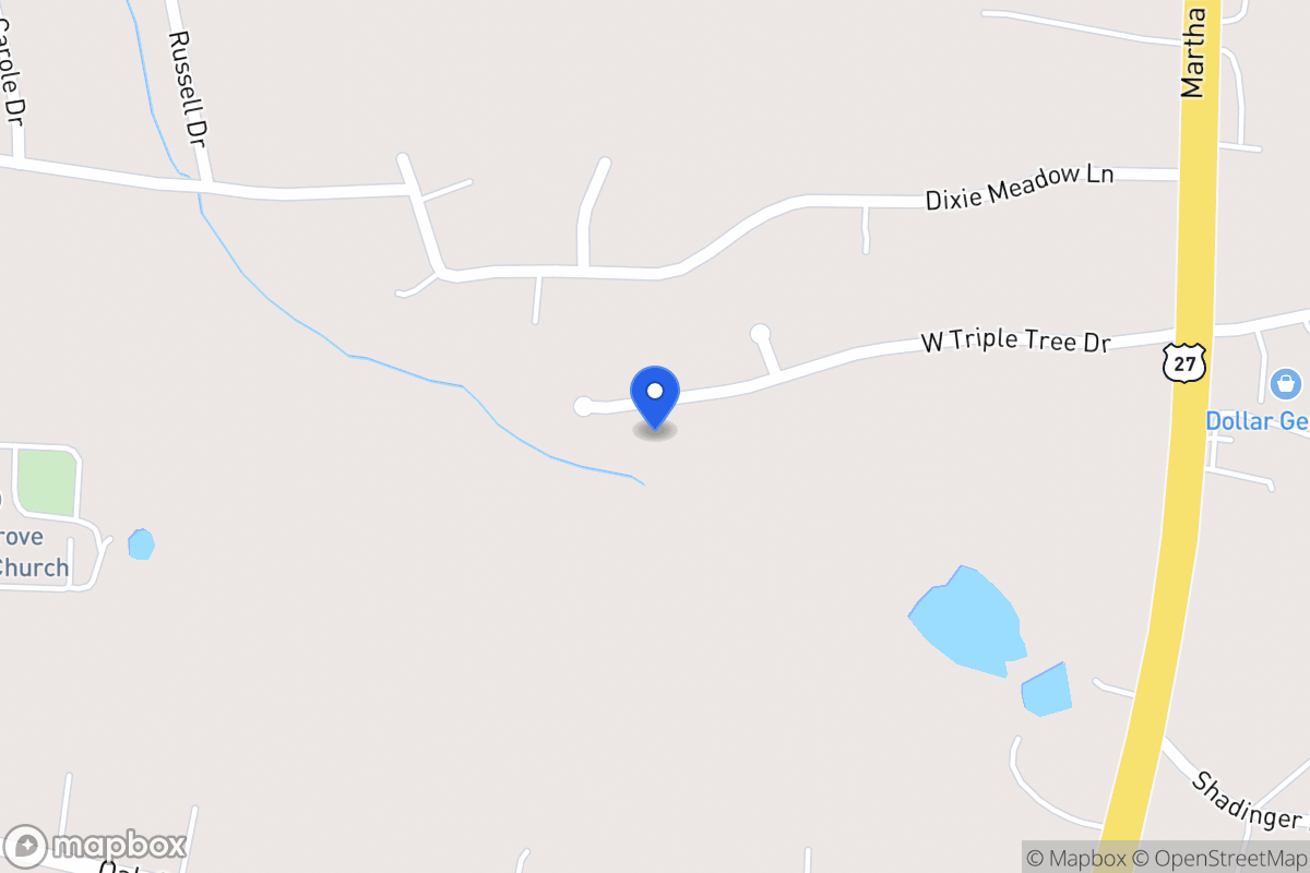 Map of 145 W Triple Tree Dr