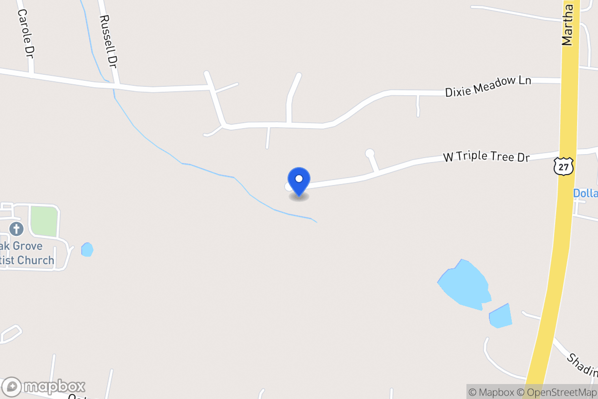 Map of 175 W Triple Tree Dr