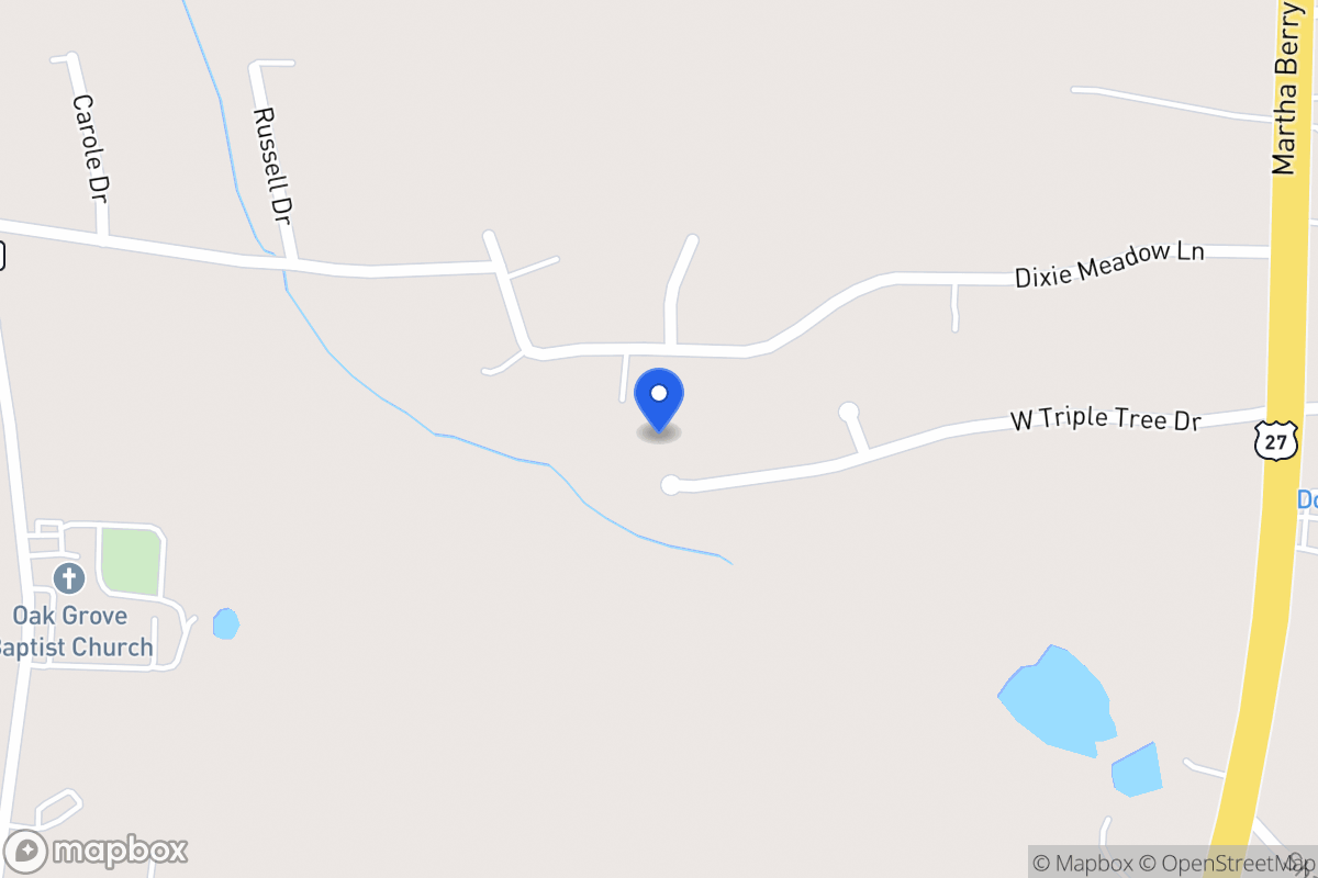 Map of 180 W Triple Tree Dr