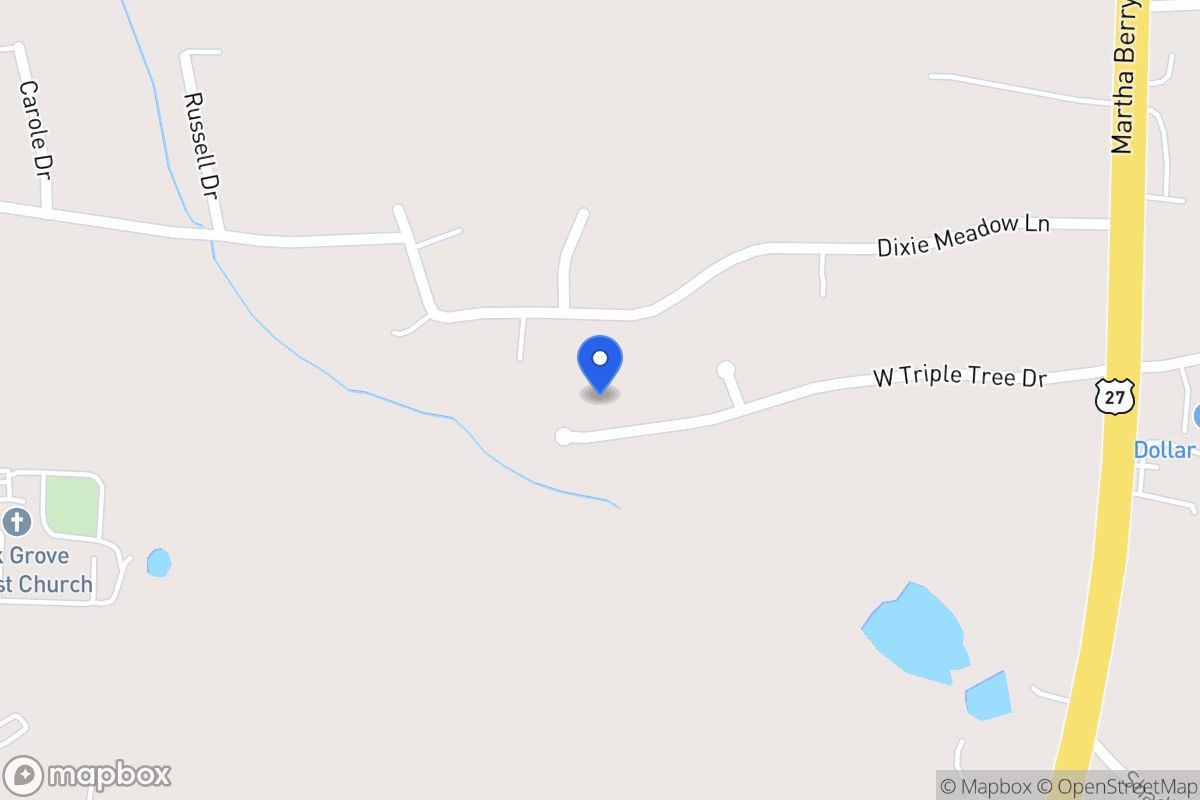 Map of 170 W Triple Tree Dr