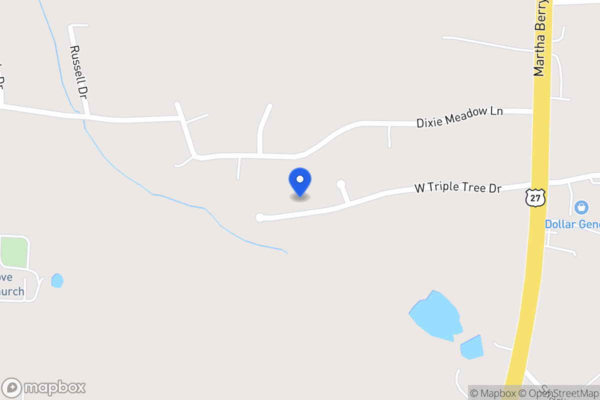 Map of 150 W Triple Tree Dr