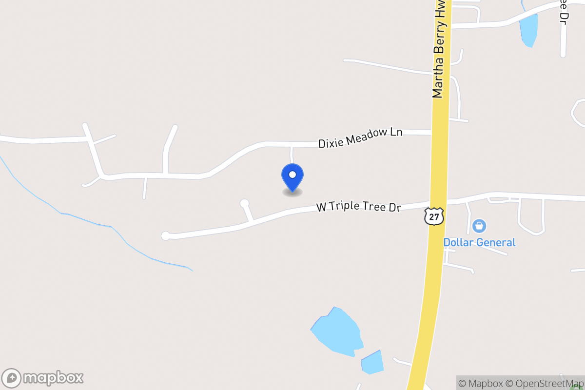 Map of 90 W Triple Tree Dr