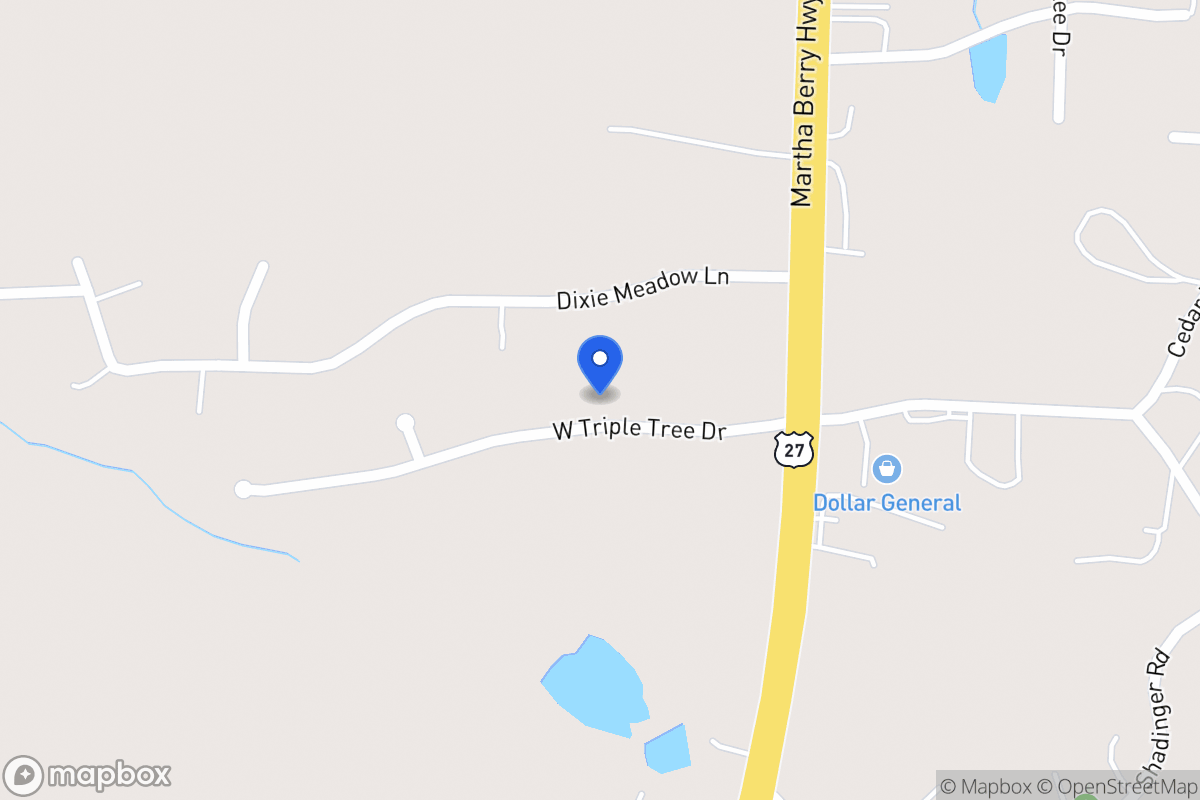 Map of 60 W Triple Tree Dr