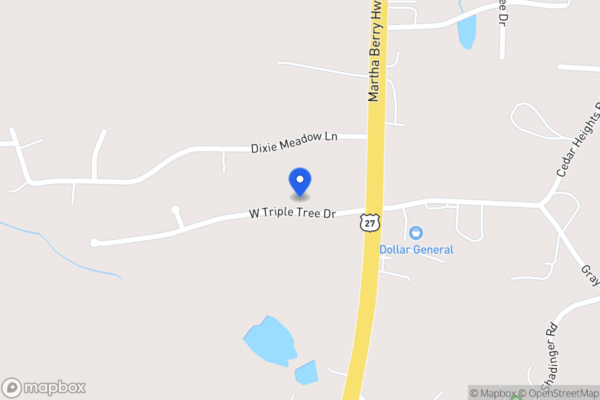 Map of 40 W Triple Tree Dr