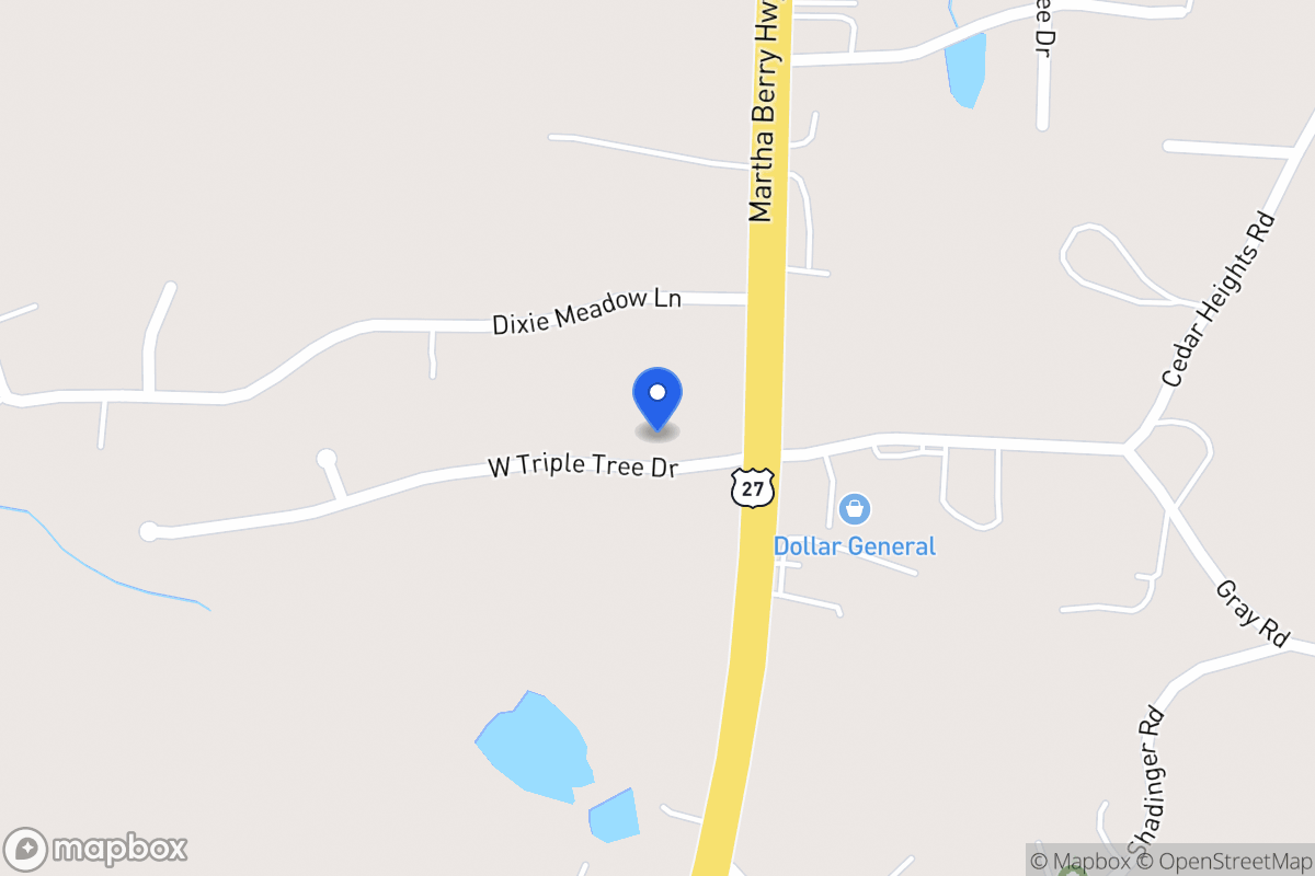 Map of 30 W Triple Tree Dr