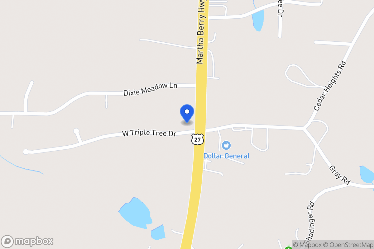 Map of 10 W Triple Tree Dr