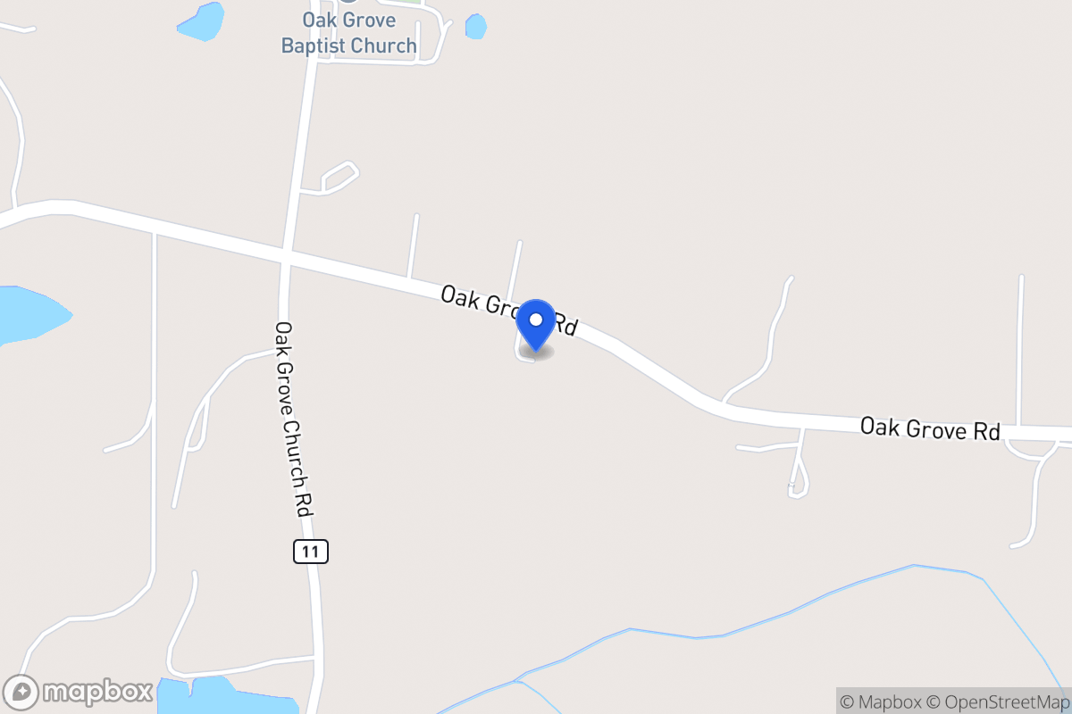 Map of 256 Oak Grove Rd