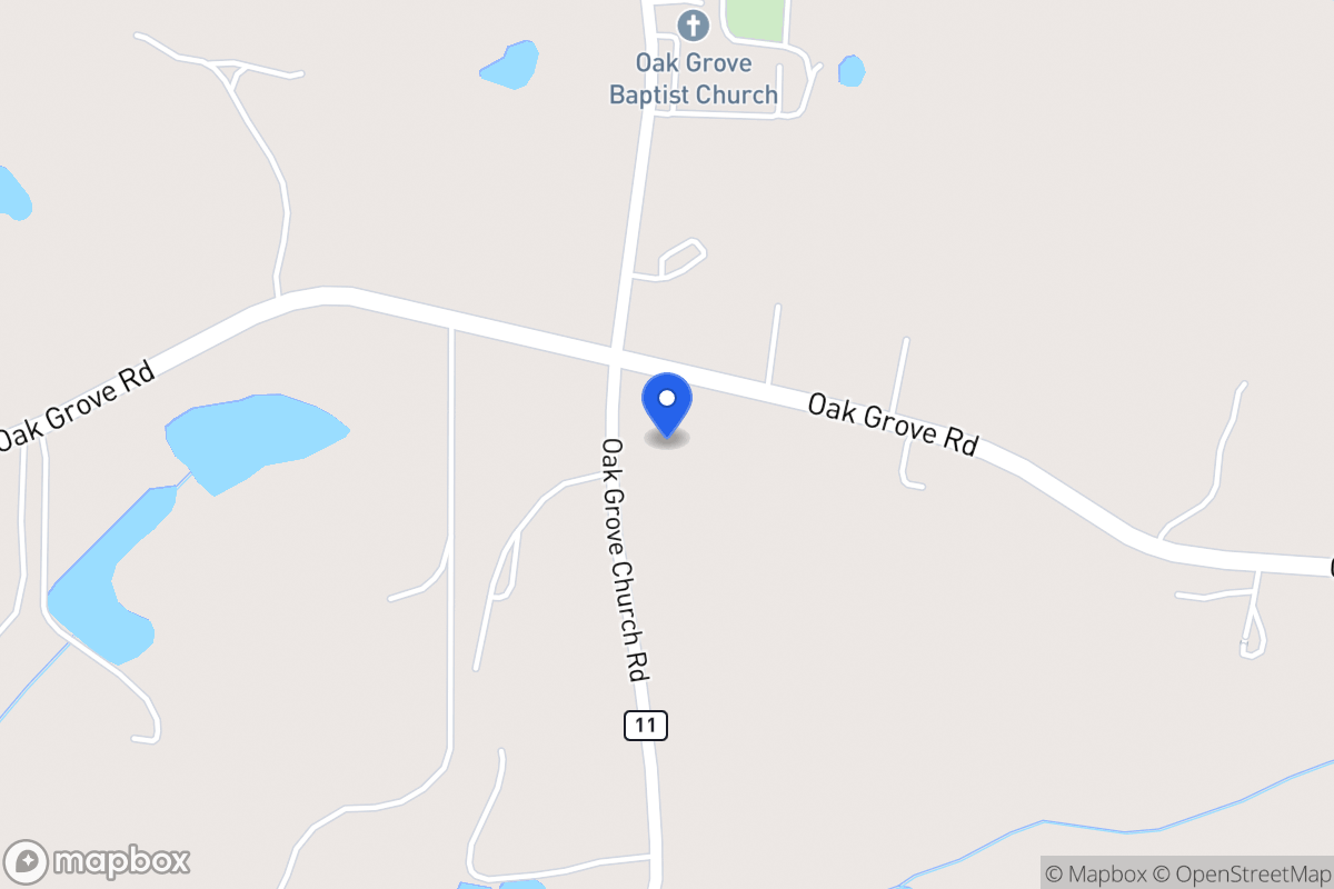Map of 2699 Oak Grove Church Rd