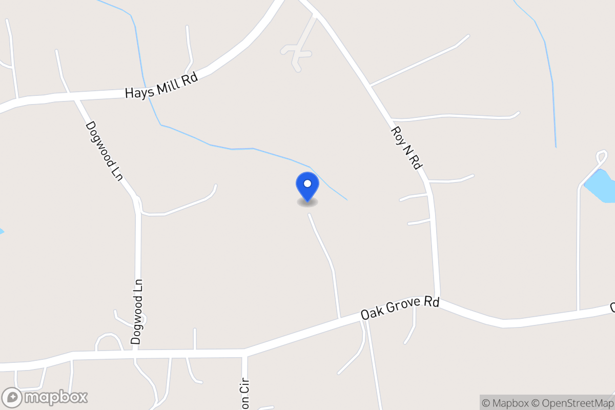 Map of 735 Oak Grove Rd