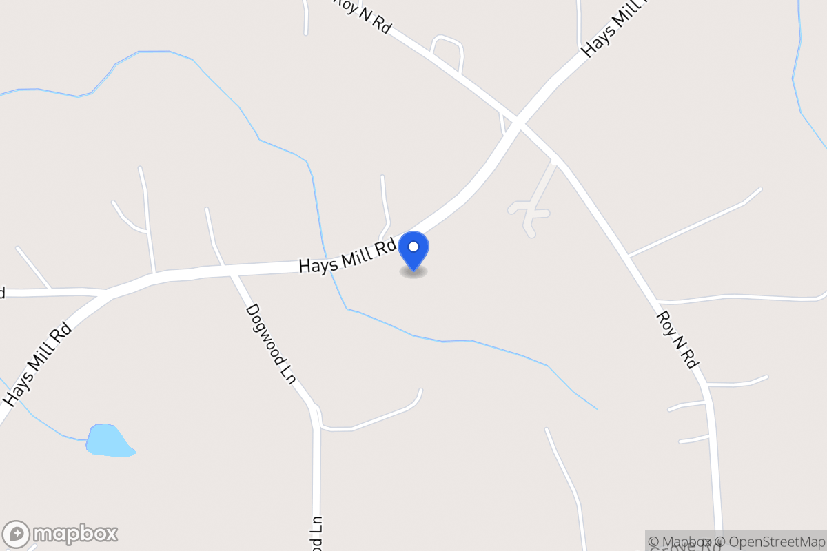 Map of 2082 Hays Mill Rd