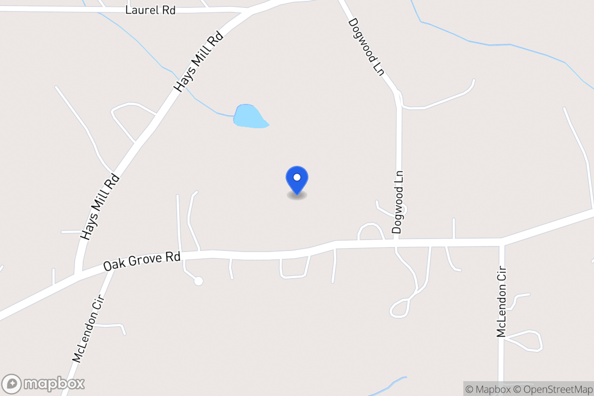 Map of 915 Oak Grove Rd