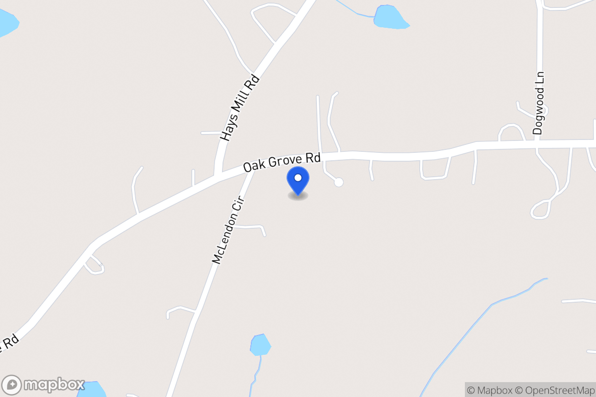 Map of 1030 Oak Grove Rd