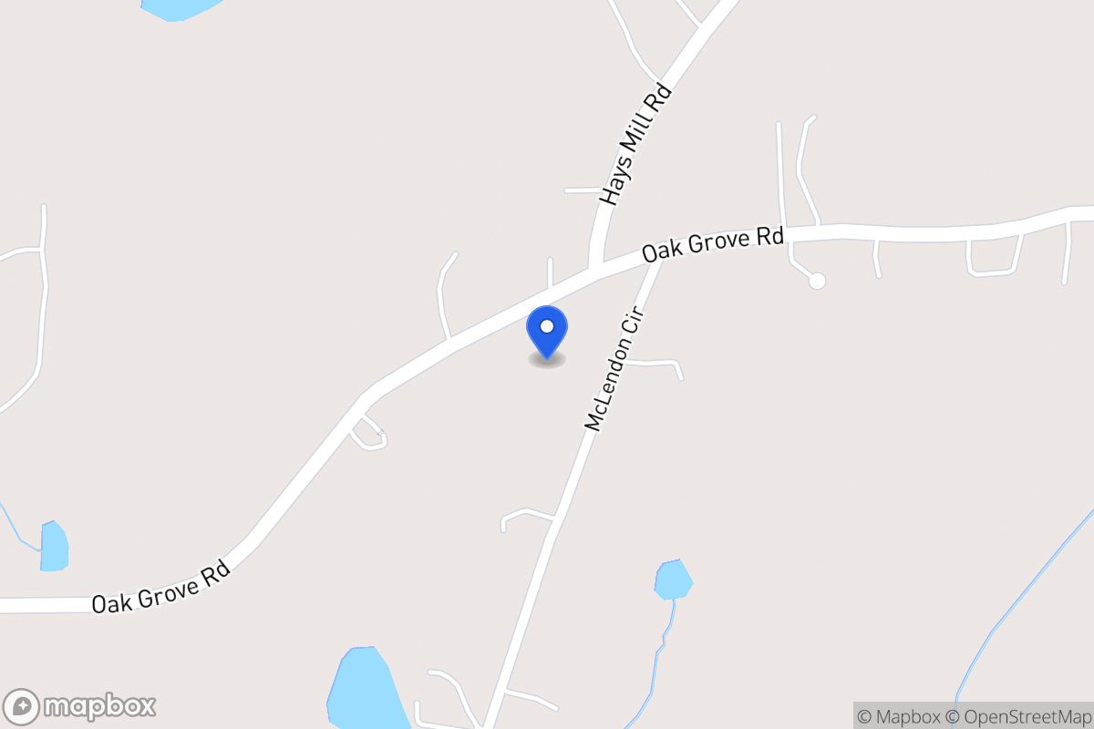 Map of 1112 Oak Grove Rd