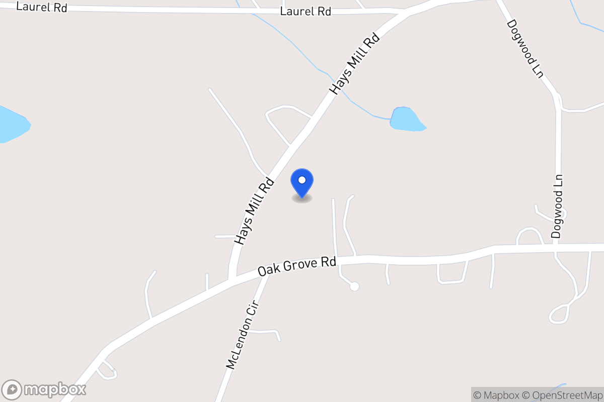 Map of 1009 Oak Grove Rd
