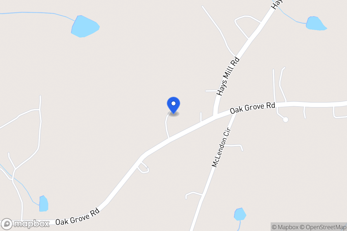 Map of 1141 Oak Grove Rd