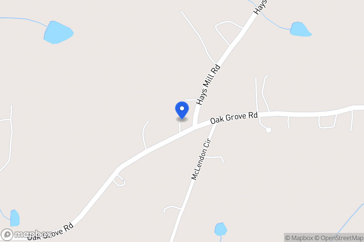 Map of 1093 Oak Grove Rd