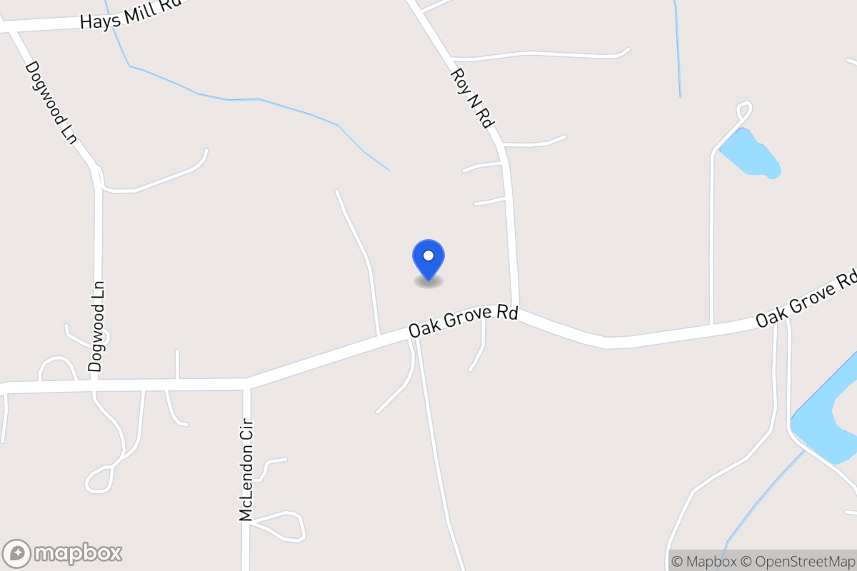 Map of 707 Oak Grove Rd